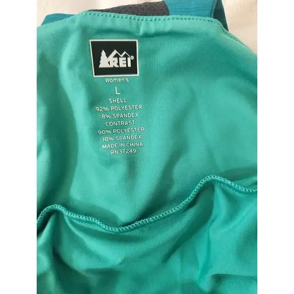 REI Co-Op Athletic Tank sz L Floral camping hiking  granola girl gorpcore - Picture 6 of 7